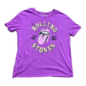 The Rolling Stones Purple Short Sleeve Tee